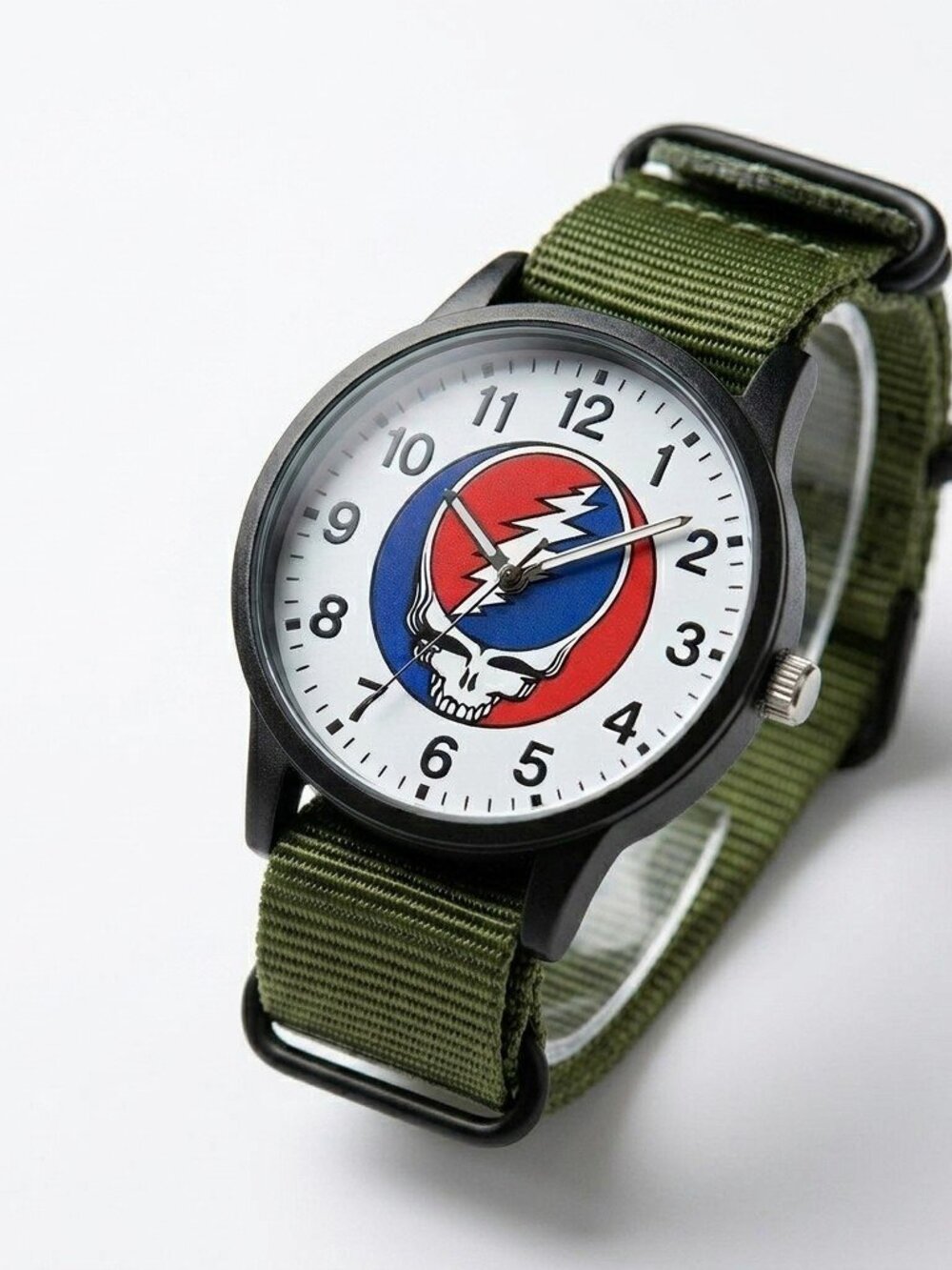 Grateful Dead Ltd Edition 2.0 Analog Watch Green Band Luminous Hands Brand New